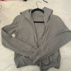 Aritzia TNA Waffle Zip Up